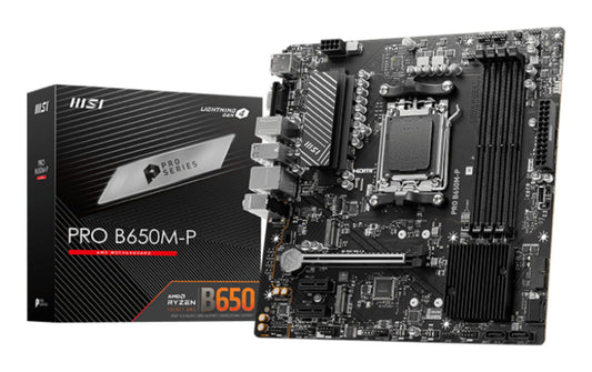 MSI PRO B650M-P moderkort AMD B650 AM5-sockel micro ATX