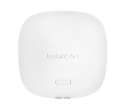 HPE Aruba Networking Networking Instant On Indoor Access Point Wi-Fi 6 4x4 (RW) AP25 4800 Mbit/s Vit Strömförsörjning via Ethernet (PoE) stöd