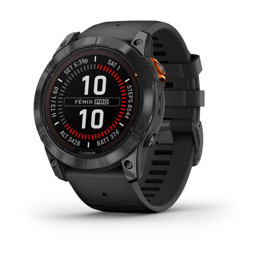 Garmin fēnix 7X Pro 3,56 cm (1.4") MIP 51 mm Digital 280 x 280 pixlar Pekskärm Grå Wi-Fi GPS