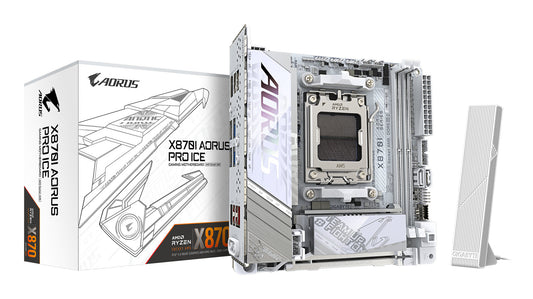GIGABYTE X870I AORUS PRO ICE moderkort AMD X870 AM5-sockel Micro ITX