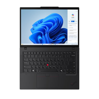 Lenovo ThinkPad T14 Gen 5 (Intel) Intel Core Ultra 7 155U Bärbar dator 35,6 cm (14") WUXGA 32 GB DDR5-SDRAM 1 TB SSD Wi-Fi 6E (802.11ax) Windows 11 Pro Engelsk Svart