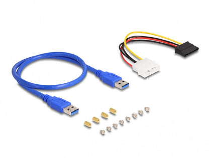 DeLOCK 41442 nätverkskort/adapters Intern PCIe, SATA, USB 3.2 Gen 1 (3.1 Gen 1)
