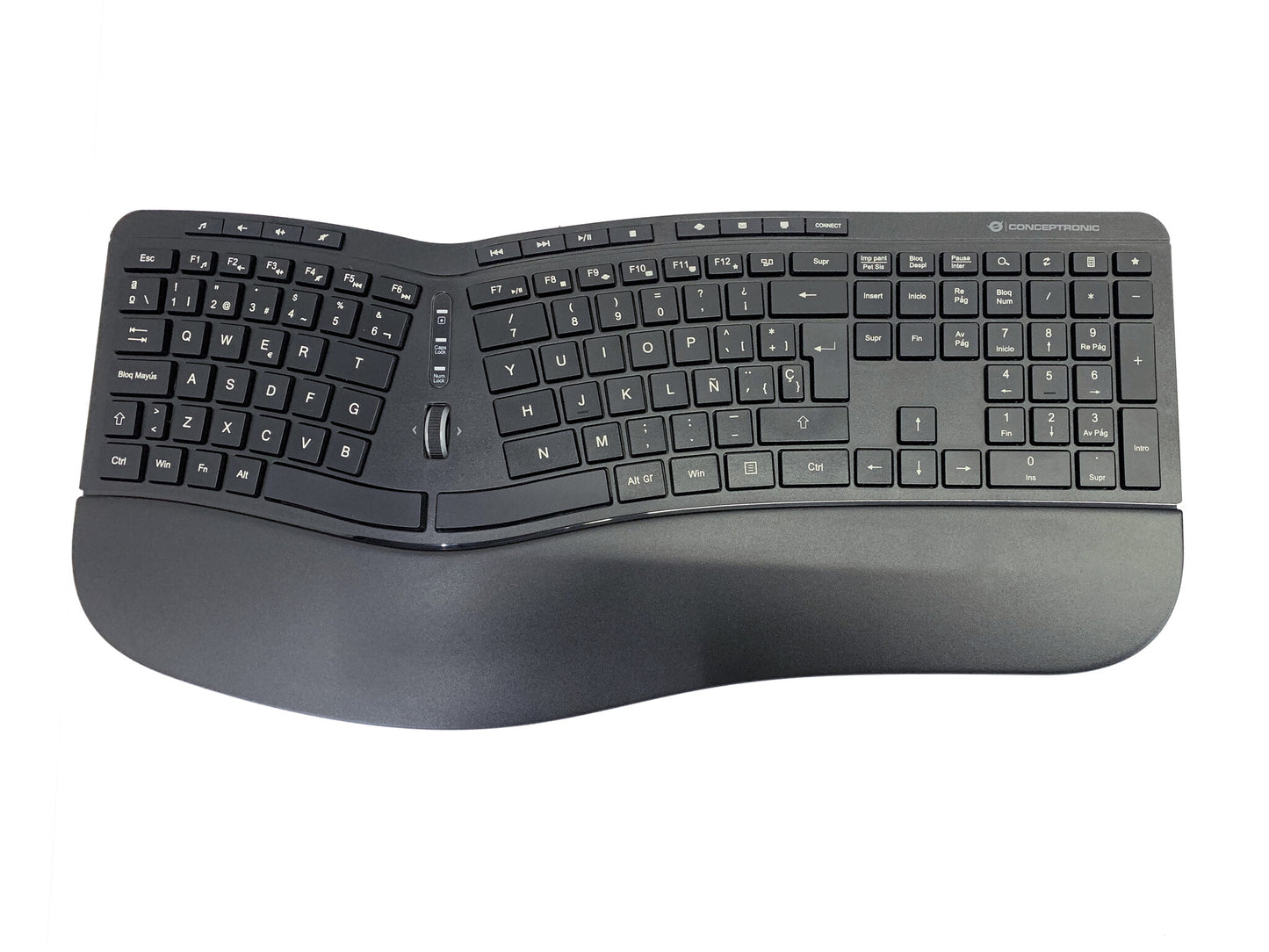 Conceptronic ORAZIO02ES tangentbord Mus inkluderad Kontor RF Trådlös QWERTY Spansk Svart