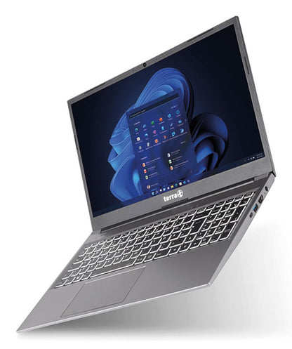 TERRA 1517R Intel® Core™ i3 i3-1315U Bärbar dator 39,6 cm (15.6") Full HD 8 GB DDR4-SDRAM 500 GB SSD Wi-Fi 6 (802.11ax) Windows 11 Pro tyska Grå