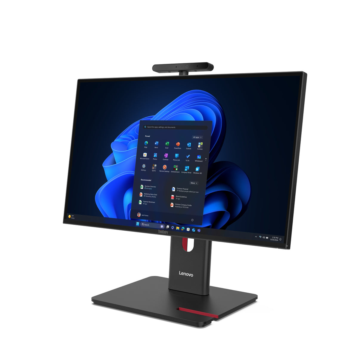 Lenovo ThinkCentre M90a Gen 6 Intel Core Ultra 7 265 60,5 cm (23.8") 1920 x 1080 pixlar Allt-i-ett-dator 32 GB DDR5-SDRAM 512 GB SSD Windows 11 Pro Wi-Fi 6E (802.11ax) Svart