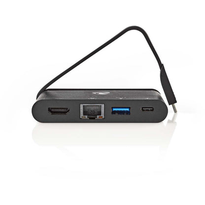 Nedis TCARF260BK dockningsstationer för bärbara datorer USB 3.2 Gen 1 (3.1 Gen 1) Type-C Svart
