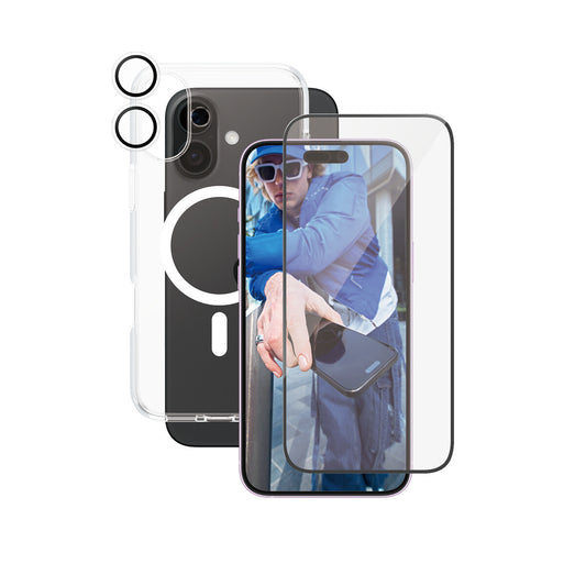 PanzerGlass CARE by ® Flagship 3-in-1 Bundle iPhone 16 Plus Genomskinligt skärmskydd Apple 1 styck
