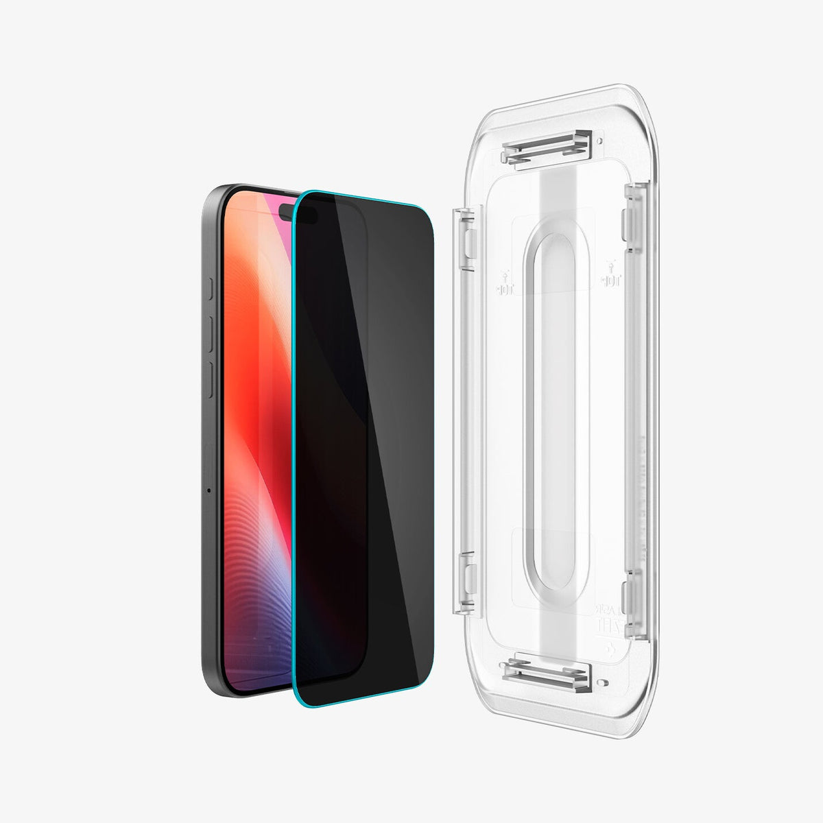 Spigen GLAS.tR EZ Fit | Privacy Genomskinligt skärmskydd Apple 2 styck