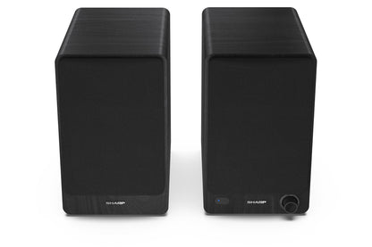 Sharp Bookshelf Speakers 2-vägs Svart Kabel & Trådlös 60 W