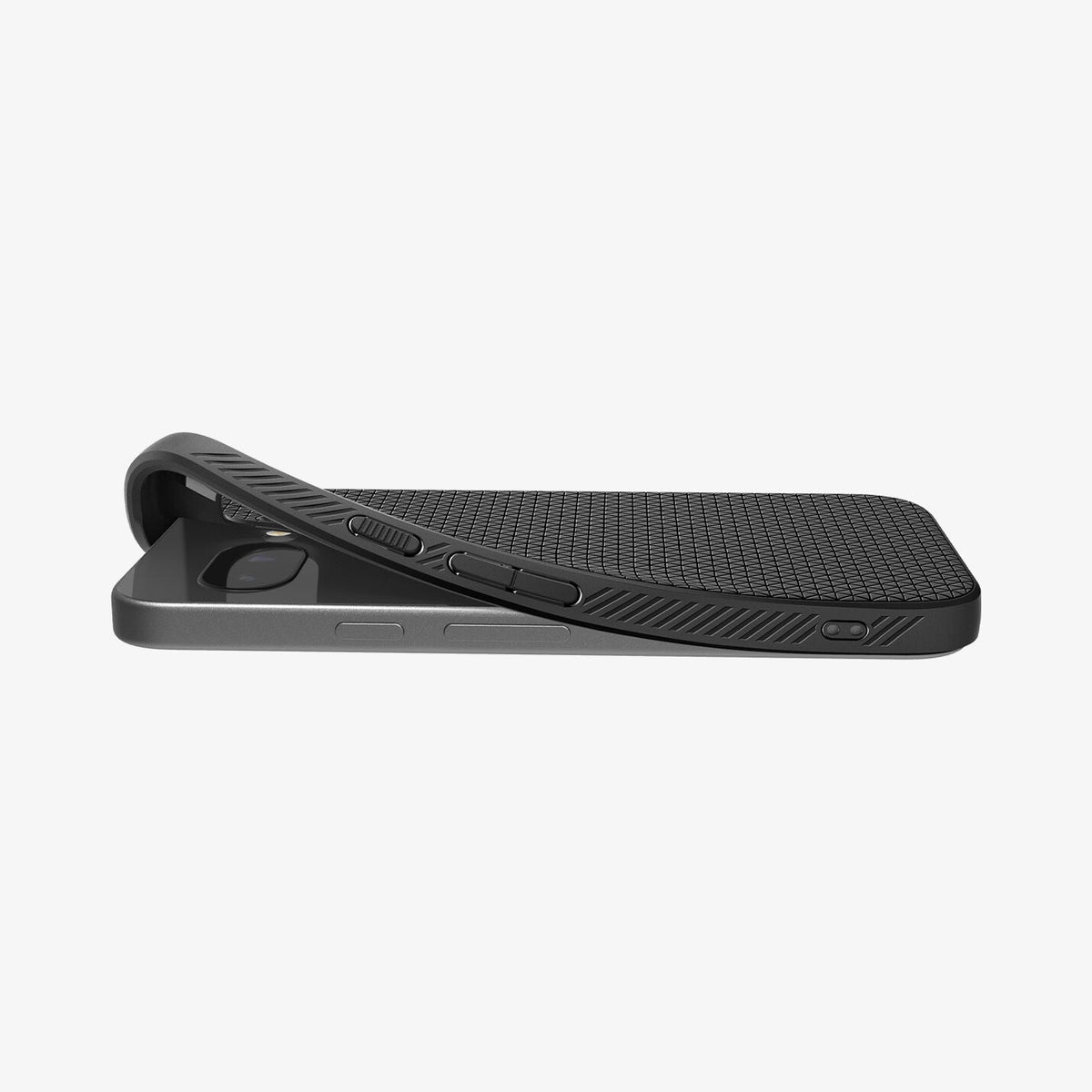 Spigen Liquid Air mobiltelefonfodral 16 cm (6.3") Omslag Svart