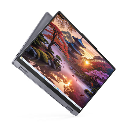 Lenovo IdeaPad 5 2-in-1 16AKP10 Copilot+ PC AMD Ryzen AI 5 340 Hybrid (2-i-1) 40,6 cm (16") Pekskärm WUXGA 16 GB LPDDR5x-SDRAM 1 TB SSD Wi-Fi 7 (802.11be) Windows 11 Home tyska Grå