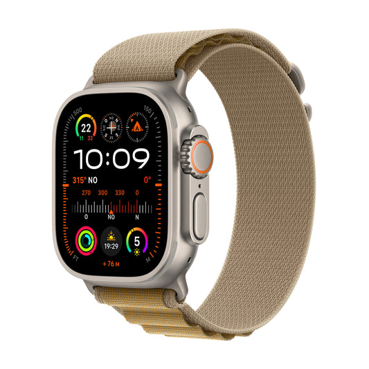 Apple Watch Ultra 2 OLED 49 mm Digital 410 x 502 pixlar Pekskärm 4G Titan Wi-Fi GPS