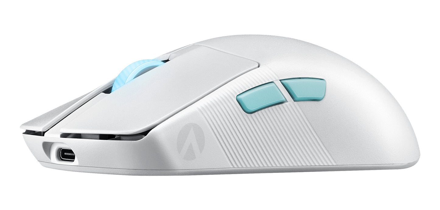 ASUS ROG Harpe Ace Aim Lab Edition datormöss Spela Ambidextrous RF Wireless + Bluetooth + USB Type-C Optomekanisk 36000 DPI