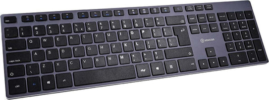 Voxicon DK-295WL-BLK/INT tangentbord Kontor RF Trådlös QWERTY Internationellˌ EER Svart