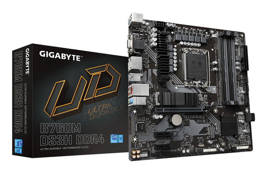 GIGABYTE B760M DS3H DDR4 moderkort Intel B760 Express LGA 1700 micro ATX