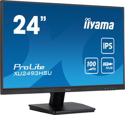 iiyama ProLite XU2493HSU-B7 platta pc-skärmar 60,5 cm (23.8") 1920 x 1080 pixlar Full HD LED Svart