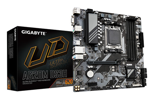 GIGABYTE A620M DS3H moderkort AMD A620 AM5-sockel micro ATX