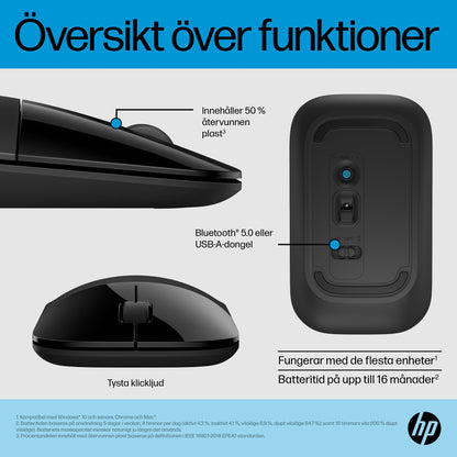 HP Z3700 Dual mus i svart