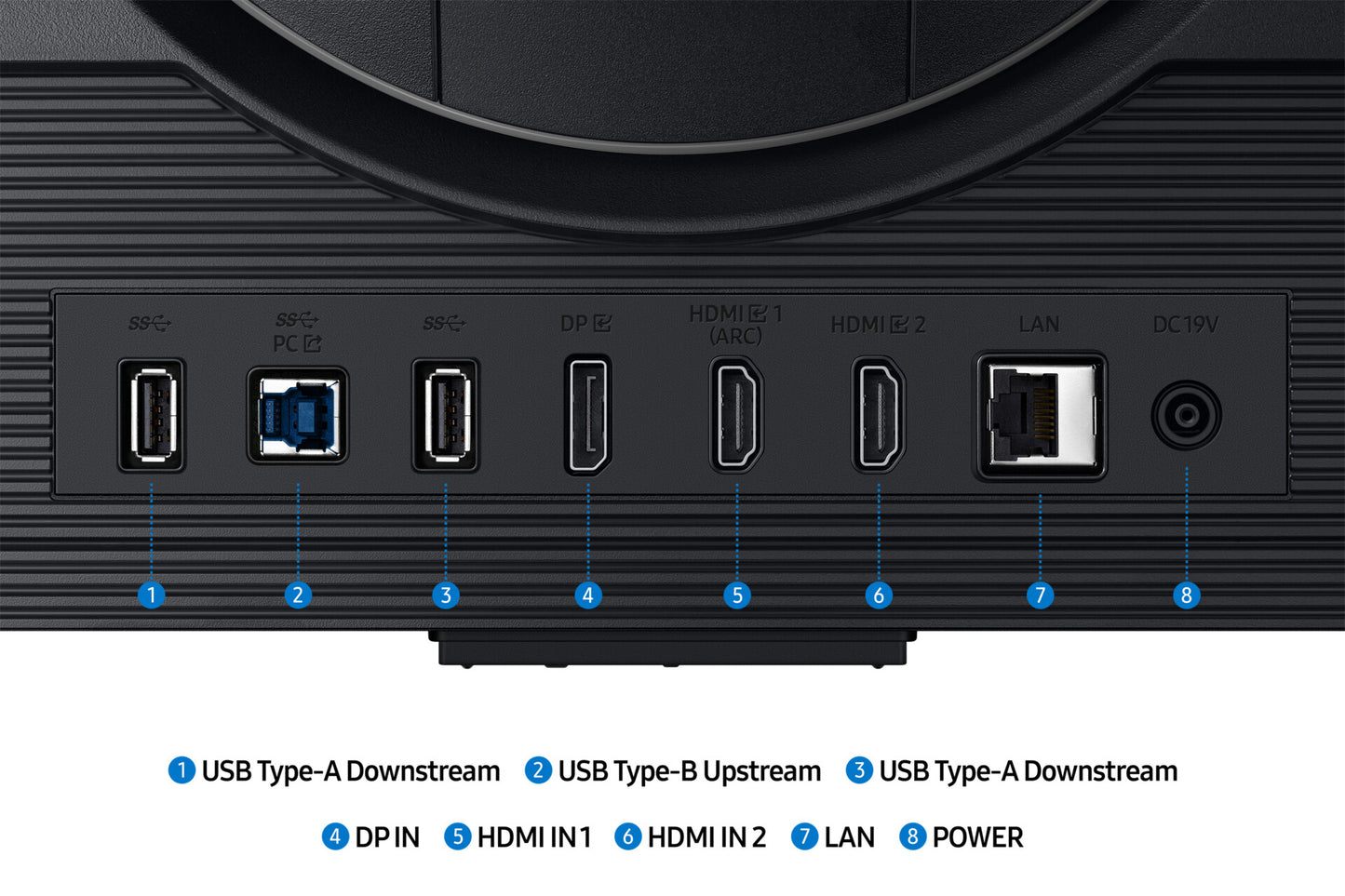 Samsung G70D platta pc-skärmar 68,6 cm (27") 3840 x 2160 pixlar 4K Ultra HD LCD Svart