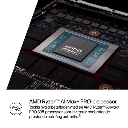HP ZBook Ultra G1a Copilot+ PC AMD Ryzen AI Max+ PRO PRO 395 Mobil arbetsstation 35,6 cm (14") Pekskärm 2.8K 128 GB LPDDR5x-SDRAM 4 TB SSD Wi-Fi 7 (802.11be) Windows 11 Pro AI Workstation, AI PC Silver