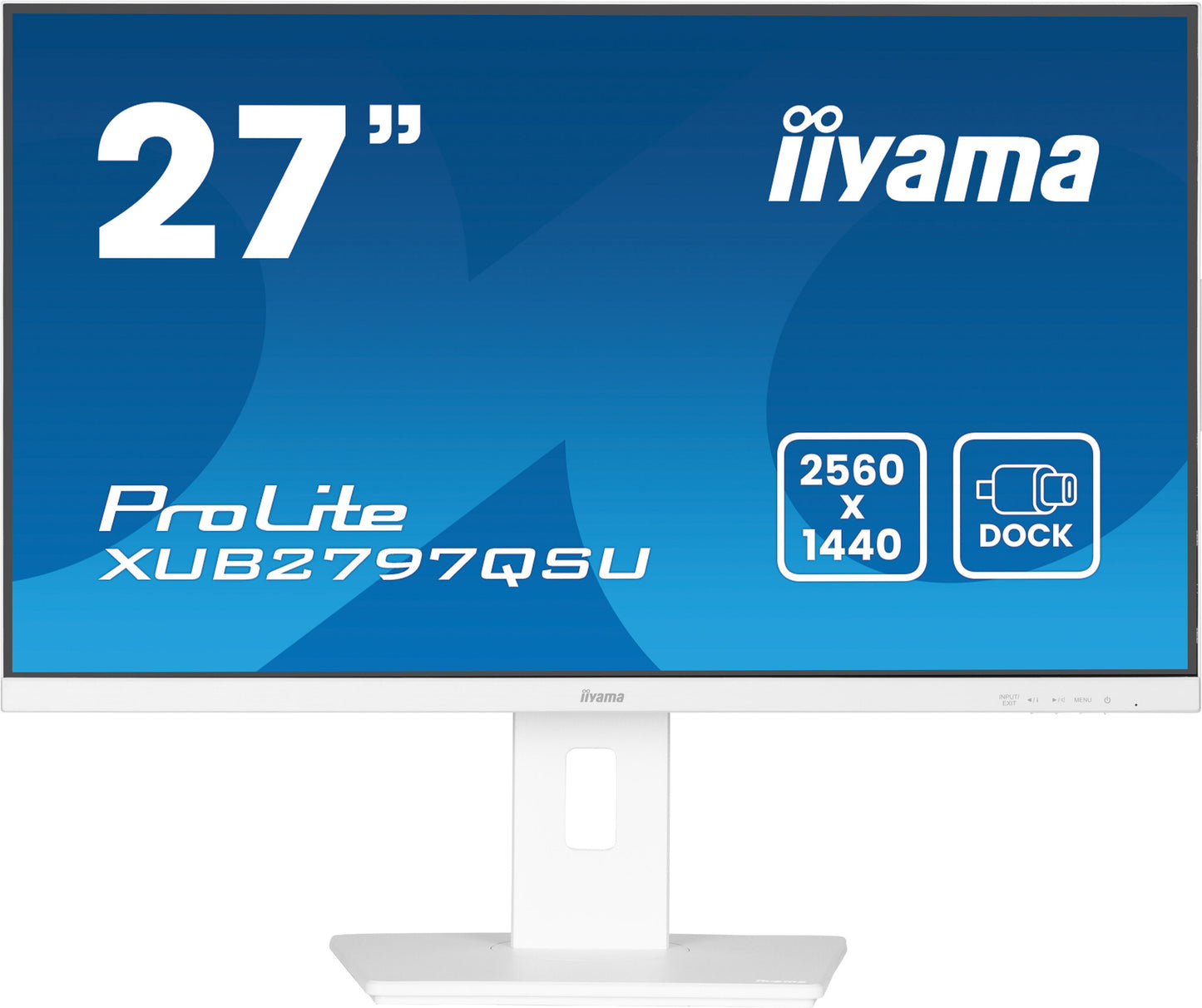 iiyama ProLite XUB2797QSU-W2 platta pc-skärmar 68,6 cm (27") 2560 x 1440 pixlar Quad HD LED Vit
