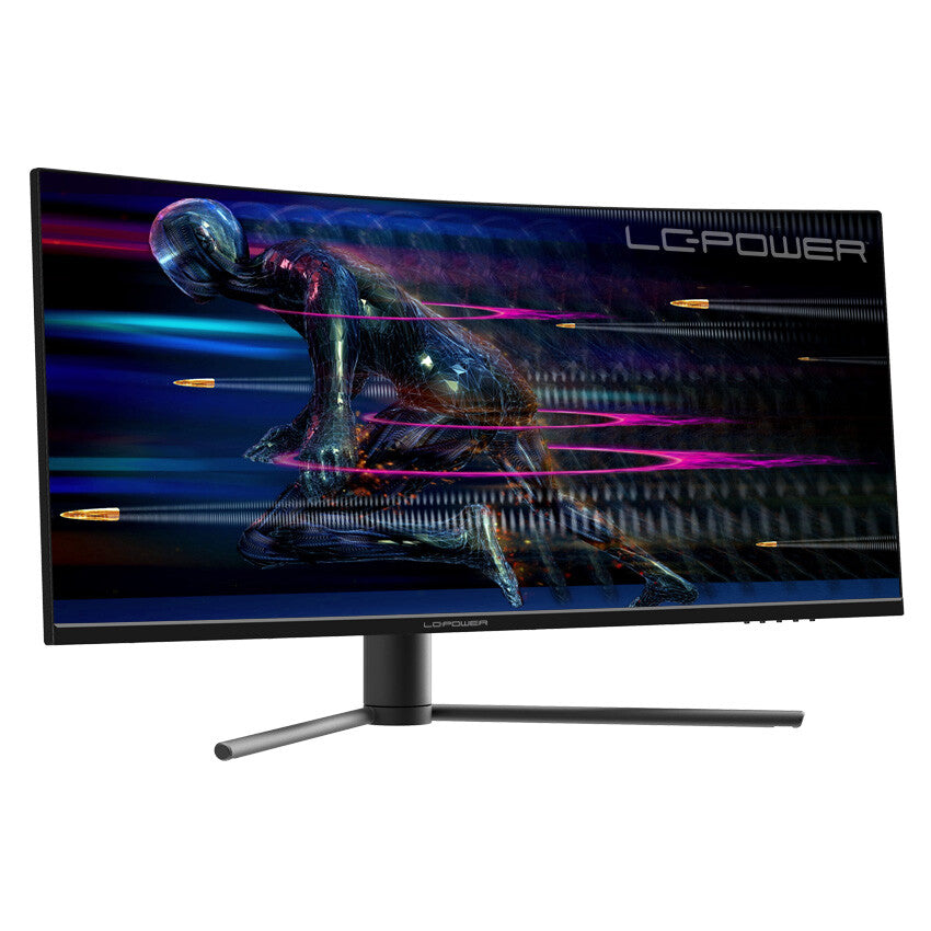 LC-Power LC-M34-UWQHD-165-C platta pc-skärmar 86,4 cm (34") 3440 x 1440 pixlar UltraWide Quad HD Svart, Röd