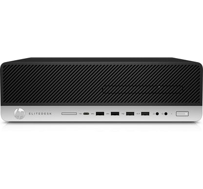 T1A HP EliteDesk 800 G3 Refurbished Intel® Core™ i5 i5-6500 16 GB DDR4-SDRAM 240 GB SSD Windows 10 Pro SFF PC Svart, Silver