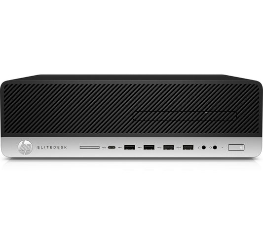 T1A HP EliteDesk 800 G3 Refurbished Intel® Core™ i5 i5-6500 16 GB DDR4-SDRAM 240 GB SSD Windows 10 Pro SFF PC Svart, Silver