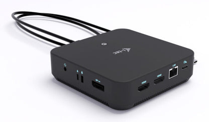 i-tec USB-C DP Dual HDMI Docking Station with Power Delivery 100 W + Universal Charger 100W Kabel USB 3.2 Gen 2 (3.1 Gen 2) Type-C Svart