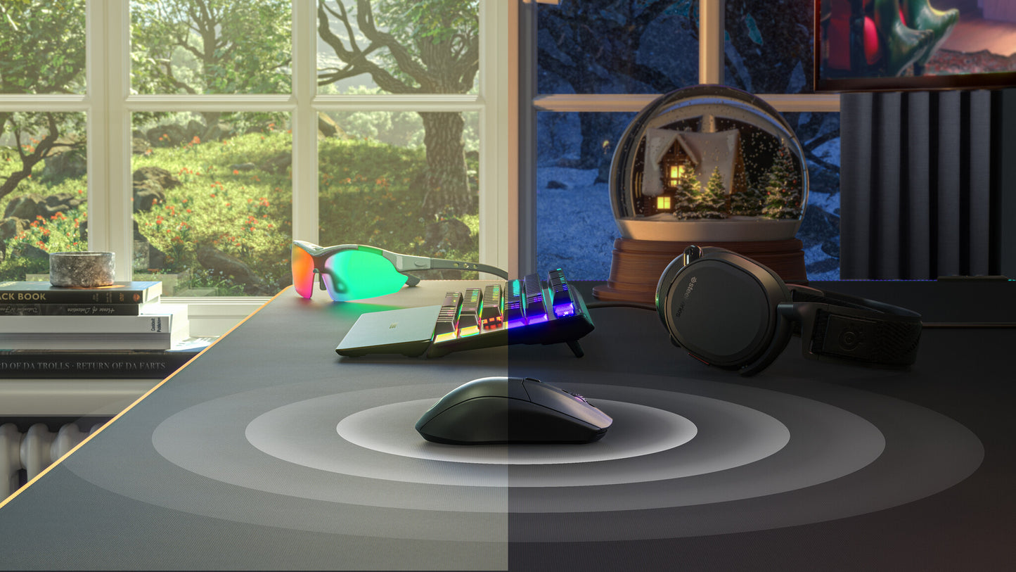 Steelseries Rival 3 Wireless datormöss Spela högerhand Trådlös RF + Bluetooth Optisk 18000 DPI