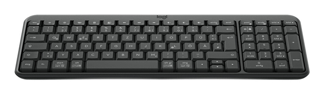 Logitech K250 Compact Bluetooth tangentbord Universal Trådlös RF + Bluetooth QWERTZ tyska grafit
