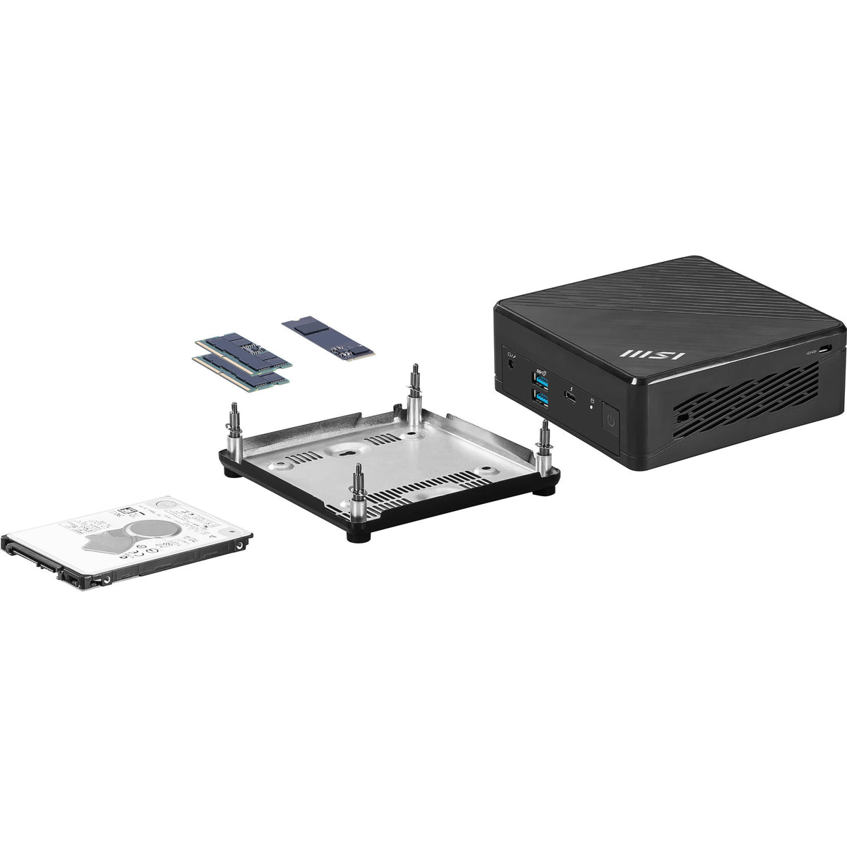 MSI Cubi 5 1M-495EU Intel Core 7 150U 16 GB DDR5-SDRAM 1 TB SSD Windows 11 Pro Mini PC Mini-PC Svart