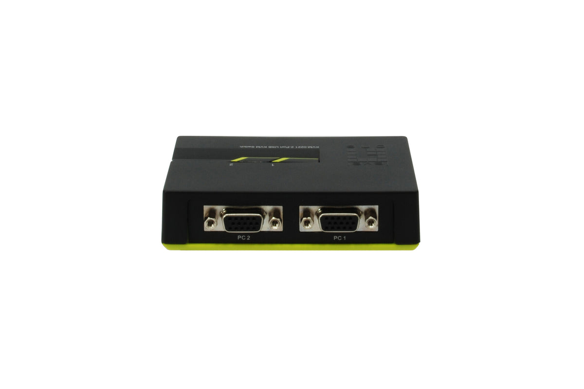 LevelOne KVM-0221 KVM-switchar Svart, Grön