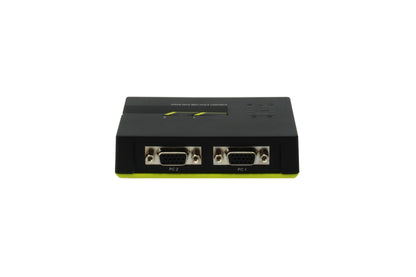 LevelOne KVM-0221 KVM-switchar Svart, Grön