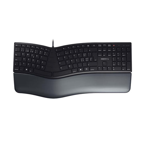 CHERRY KC 4500 ERGO tangentbord Kontor USB QWERTZ schweizisk Svart