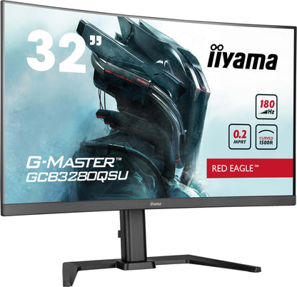 iiyama G-MASTER GCB3280QSU-B2 platta pc-skärmar 80 cm (31.5") 2560 x 1440 pixlar Dual QHD LED Svart