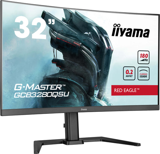 iiyama G-MASTER GCB3280QSU-B2 platta pc-skärmar 80 cm (31.5") 2560 x 1440 pixlar Dual QHD LED Svart
