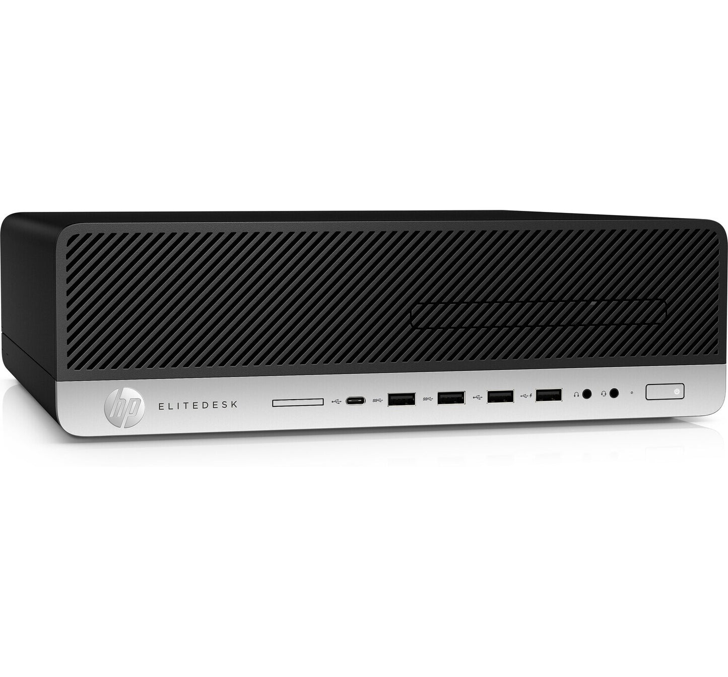 T1A HP EliteDesk 800 G3 Refurbished Intel® Core™ i5 i5-6500 16 GB DDR4-SDRAM 240 GB SSD Windows 10 Pro SFF PC Svart, Silver