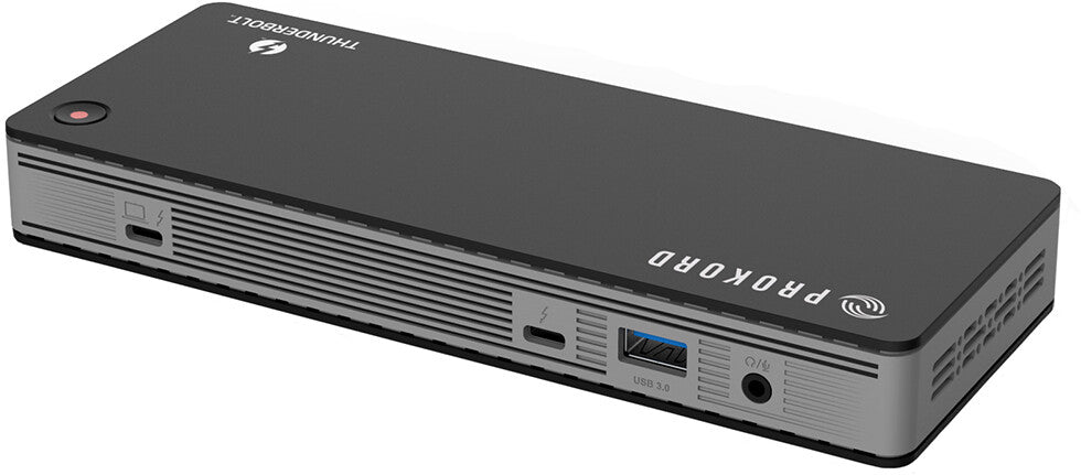 Prokord PD-UTD21 dockningsstationer för bärbara datorer Kabel Thunderbolt 3 Svart PROKORD WORKPLACE DOCKINGSTATION II THUNDERBOLT 3