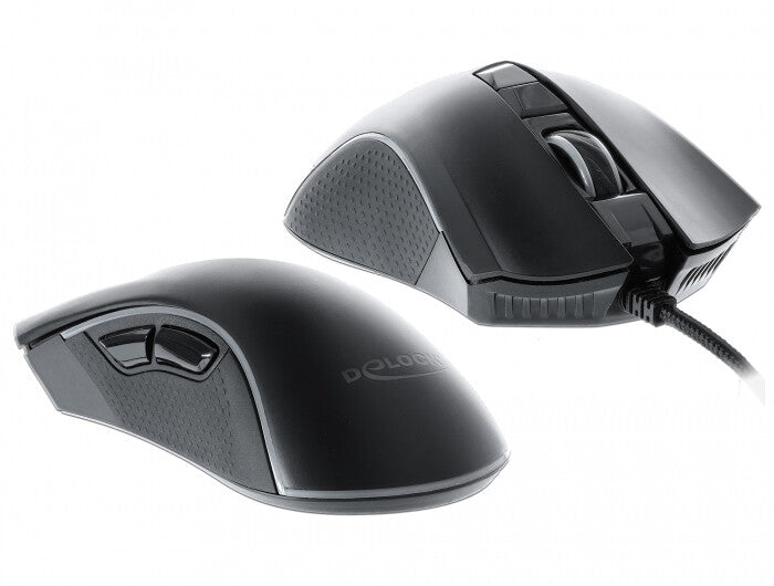 DeLOCK 12670 datormöss Spela högerhand USB Type-A Optisk 10000 DPI