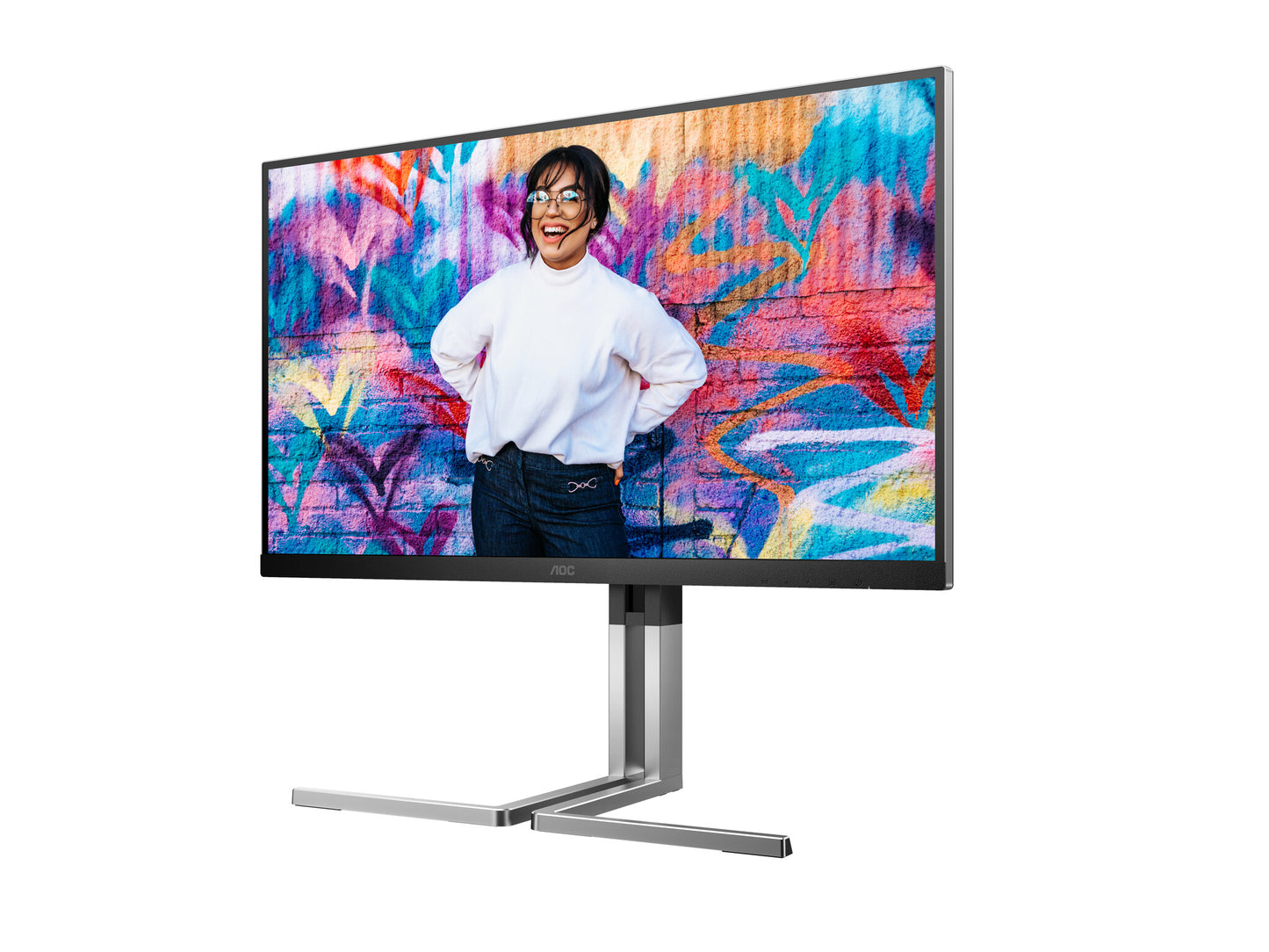AOC Q27U3CV platta pc-skärmar 68,6 cm (27") 2560 x 1440 pixlar 4K Ultra HD LCD Svart