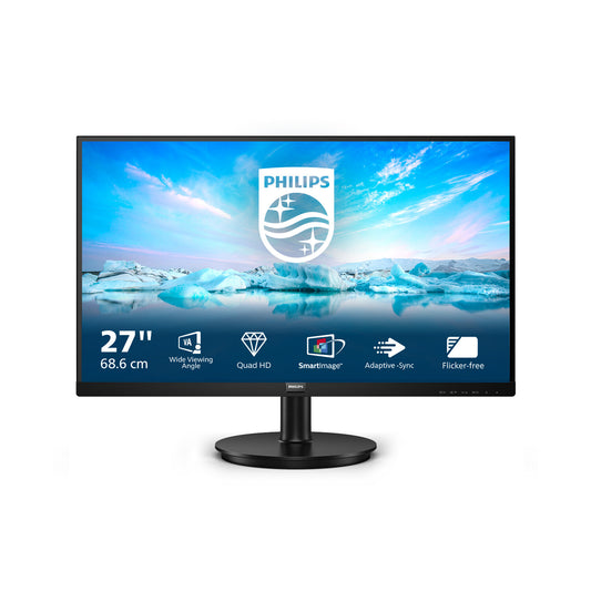 Philips V Line 275V8LA/00 platta pc-skärmar 68,6 cm (27") 2560 x 1440 pixlar Quad HD LED Svart