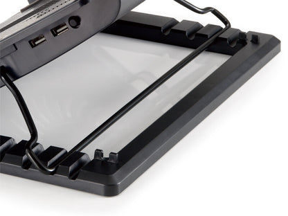 Conceptronic CNBCOOLSTAND1F kylningsdynor för bärbara datorer 43,2 cm (17") Svart