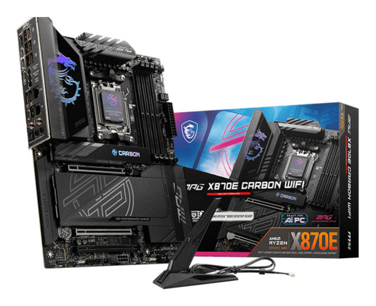 MSI MPG X870E CARBON WIFI moderkort AMD X870E AM5-sockel ATX