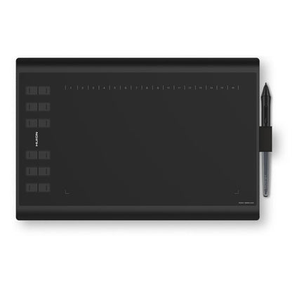 HUION H1060P ritplattor Svart 5080 lpi 250 x 160 mm USB