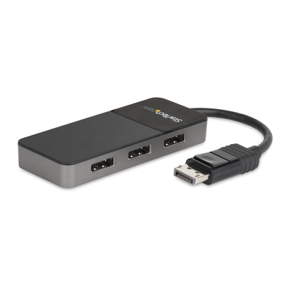 StarTech.com 3-ports DisplayPort 1.4-splitter, DisplayPort till 3x DP-adapter för flera bildskärmar, tredubbel 4K Computer MST-hubb, USB Bussdriven - Endast för Windows