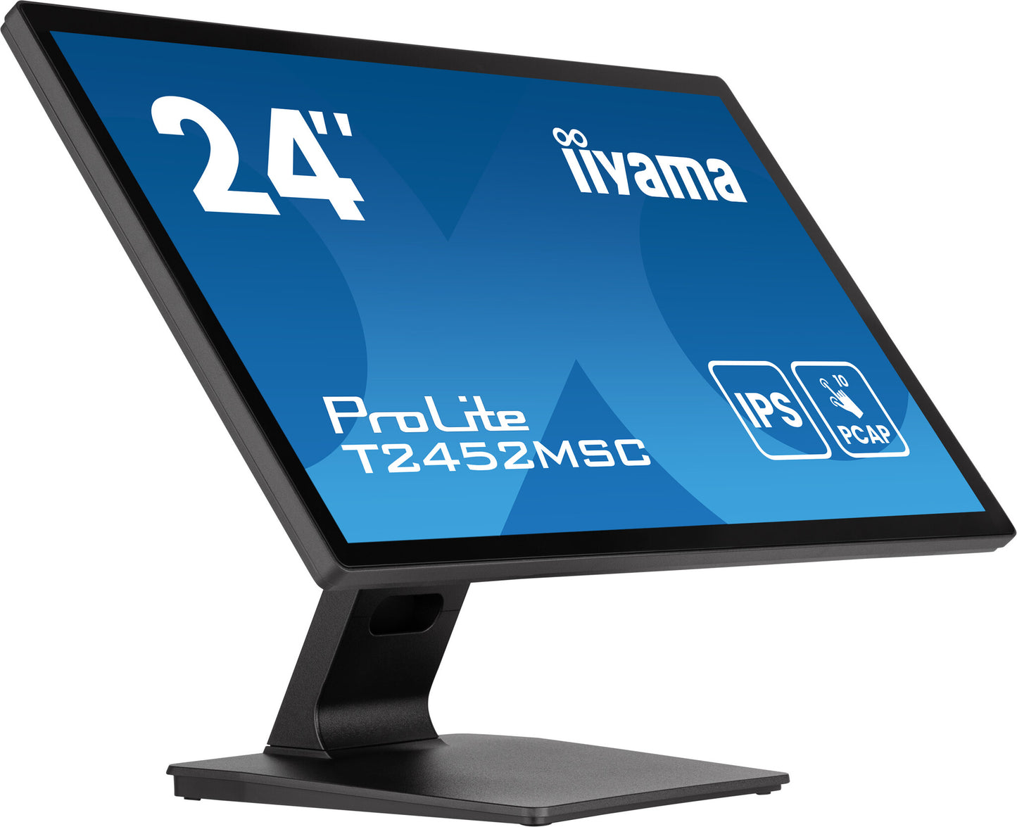 iiyama ProLite T2452MSC-B1AG platta pc-skärmar 60,5 cm (23.8") 1920 x 1080 pixlar Full HD LED Pekskärm Svart