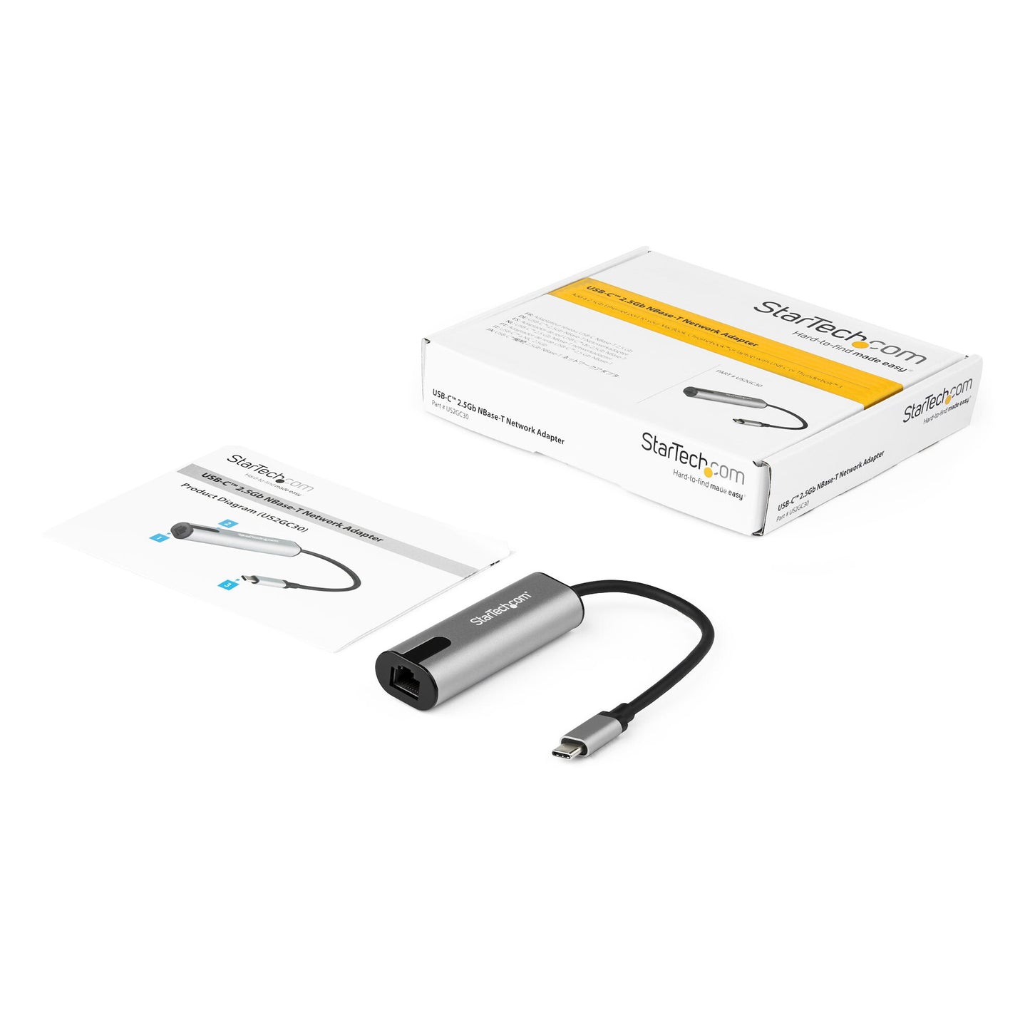 StarTech.com USB 3.0 Type-C till 2,5 Gigabit Ethernet-adapter - 2.5GBASE-T