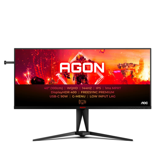 AOC AGON 5 AG405UXC platta pc-skärmar 100,3 cm (39.5") 3440 x 1440 pixlar Wide Quad HD LCD Svart