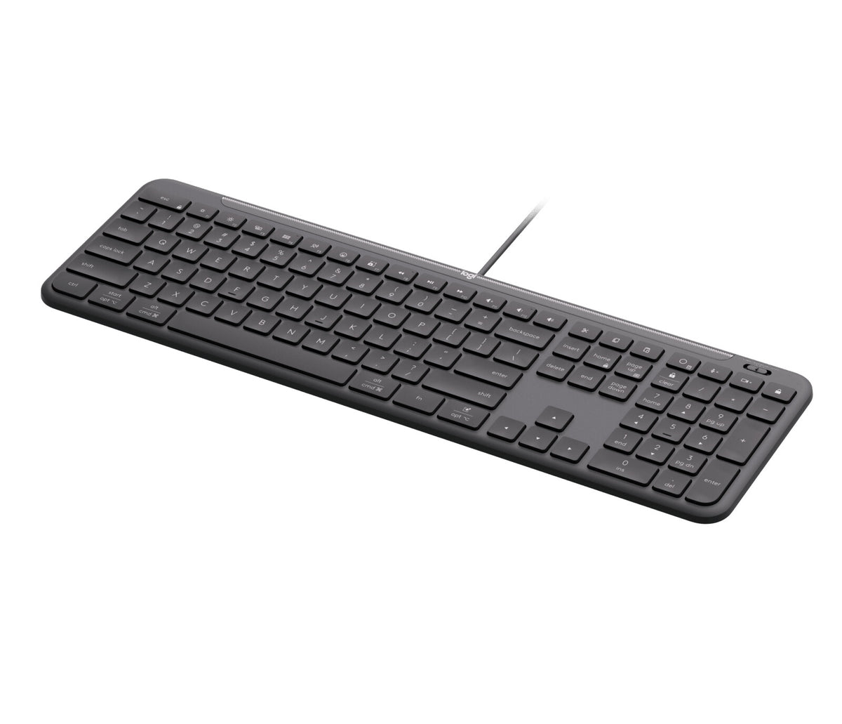 Logitech Signature Slim Wired K620 For Business tangentbord Universal USB QWERTY Nordic grafit